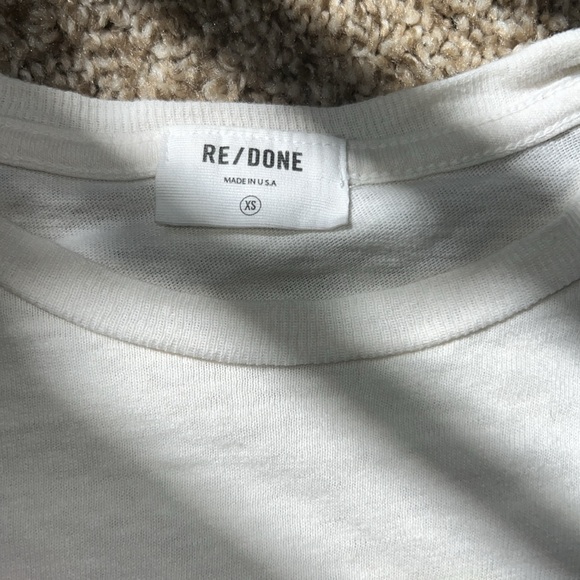 RE/DONE “RIDE OR DIE” BIKER TEE LIKE BRAND NEW X-SMALL WHITE/MULTI - Picture 3 of 5